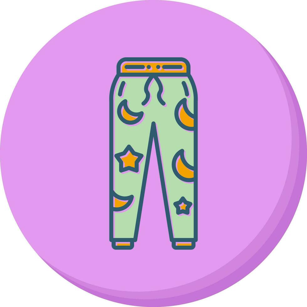 ícone de vetor de pijama