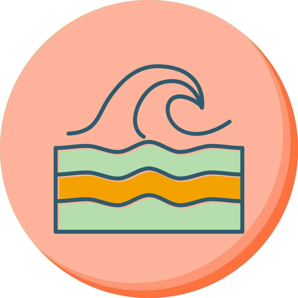 ícone de vetor do mar