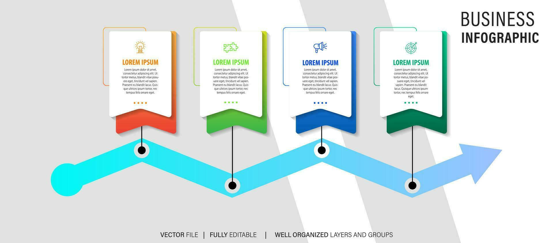 conjunto do infográfico elementos dados visualização vetor Projeto modelo. pode estar usava para passos, opções, o negócio processo, fluxo de trabalho, diagrama, fluxograma conceito, Linha do tempo, marketing ícones, informação gráficos.