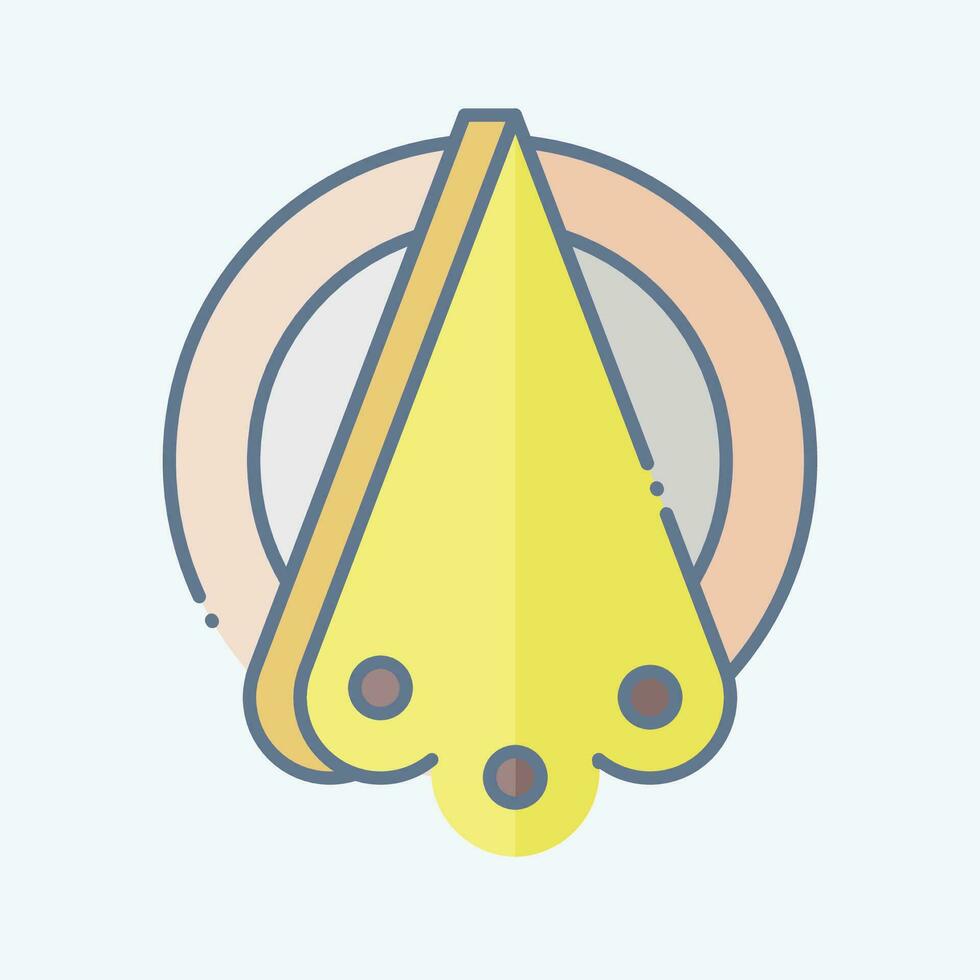 ícone guardanapos. relacionado para acampamento símbolo. rabisco estilo. simples Projeto editável. simples ilustração vetor