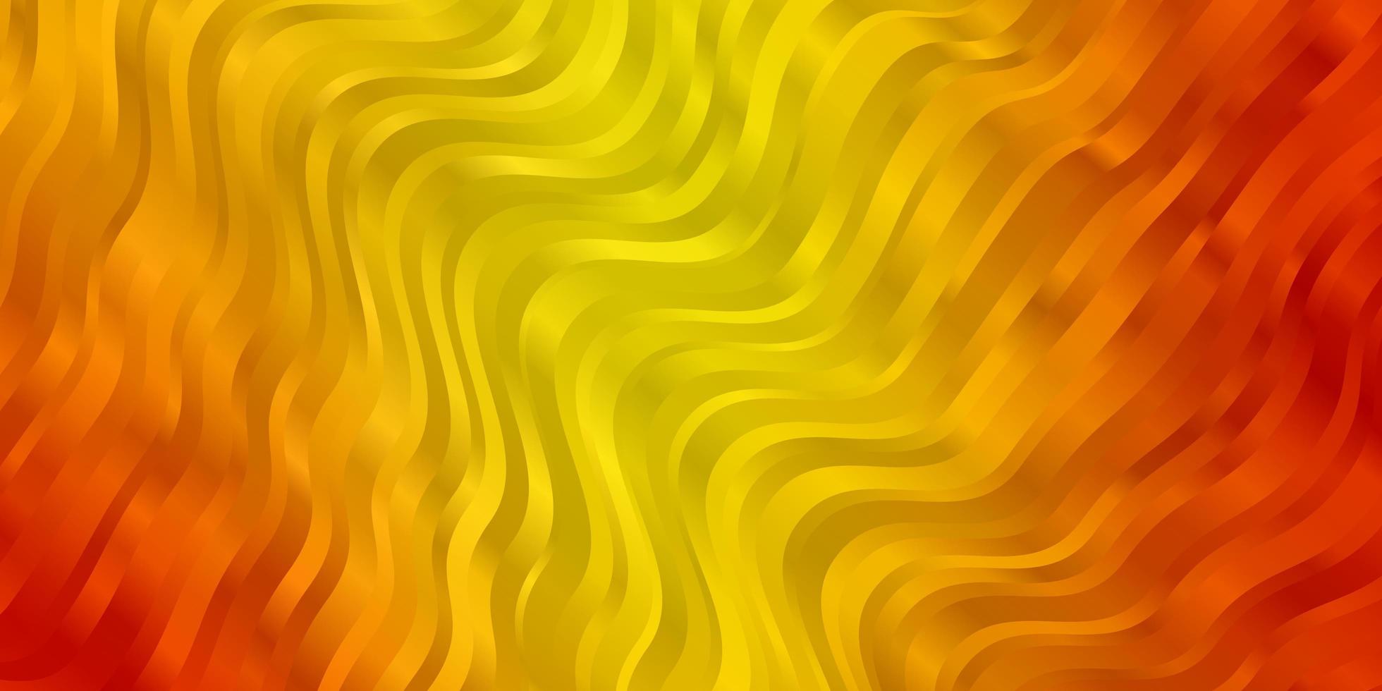 fundo laranja claro do vetor com curvas. ilustração abstrata colorida com curvas de gradiente. padrão para livretos, folhetos.