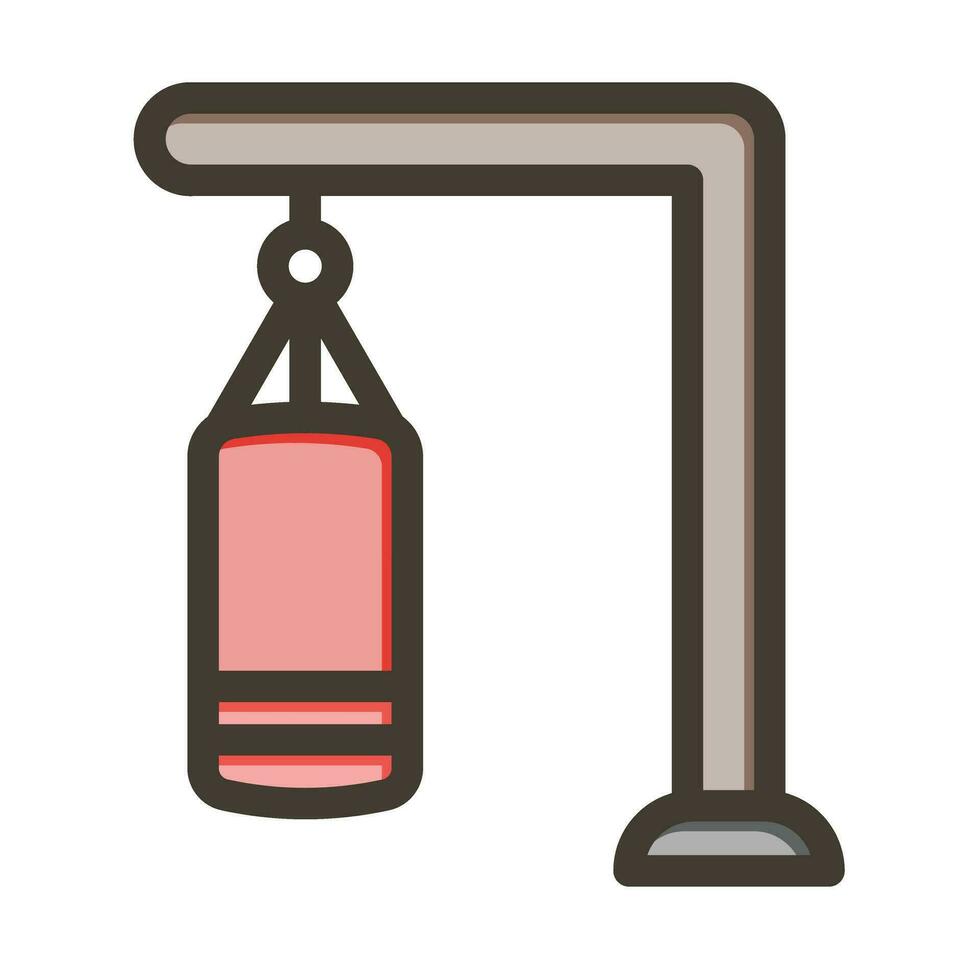 soco saco vetor Grosso linha preenchidas cores ícone para pessoal e comercial usar.