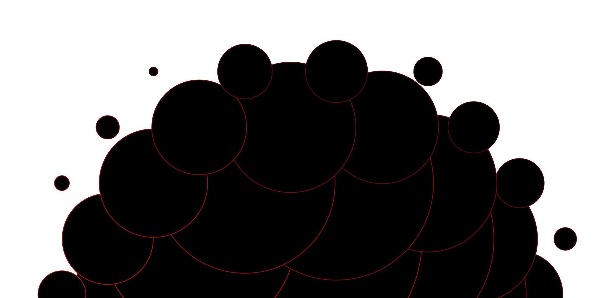 pano de fundo vector vermelho claro com pontos. projeto decorativo abstrato em estilo gradiente com bolhas. padrão para livretos, folhetos.