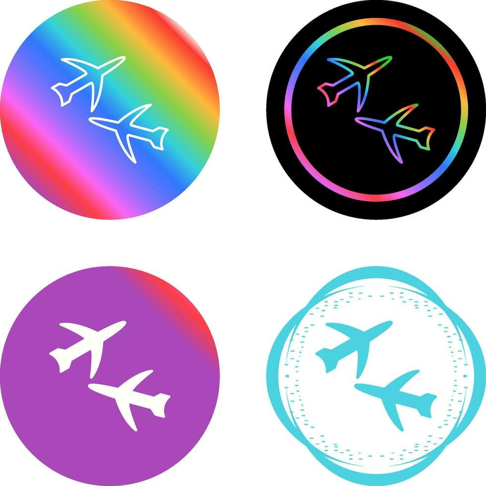 ícone de vetor de vários voos