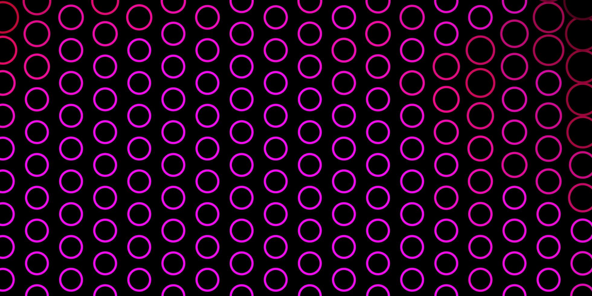 pano de fundo vector rosa escuro com círculos. glitter ilustração abstrata com gotas coloridas. padrão para anúncios de negócios.