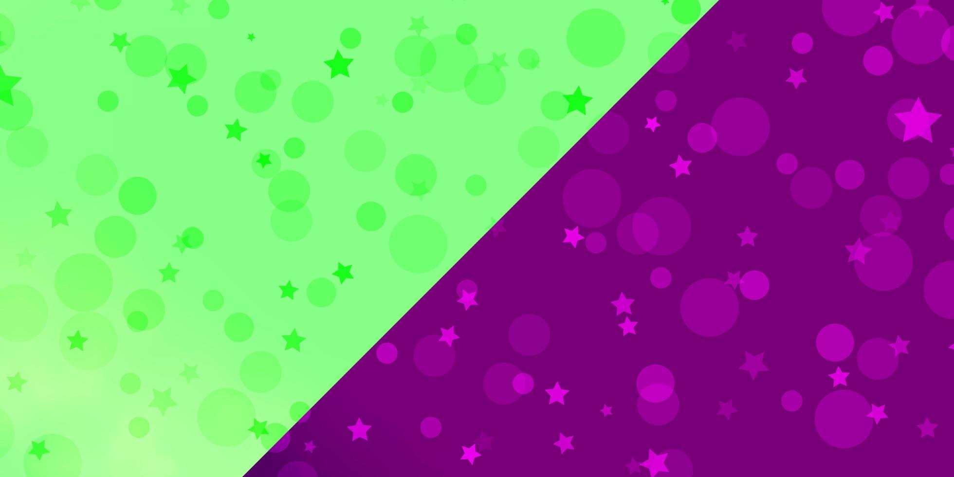 fundo do vetor com círculos, estrelas. ilustração colorida com pontos de gradiente, estrelas. design para têxteis, tecidos, papéis de parede.