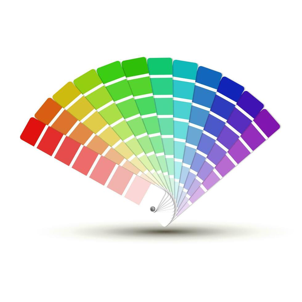 paleta de cores isolada no fundo branco, amostras de vetor de cores