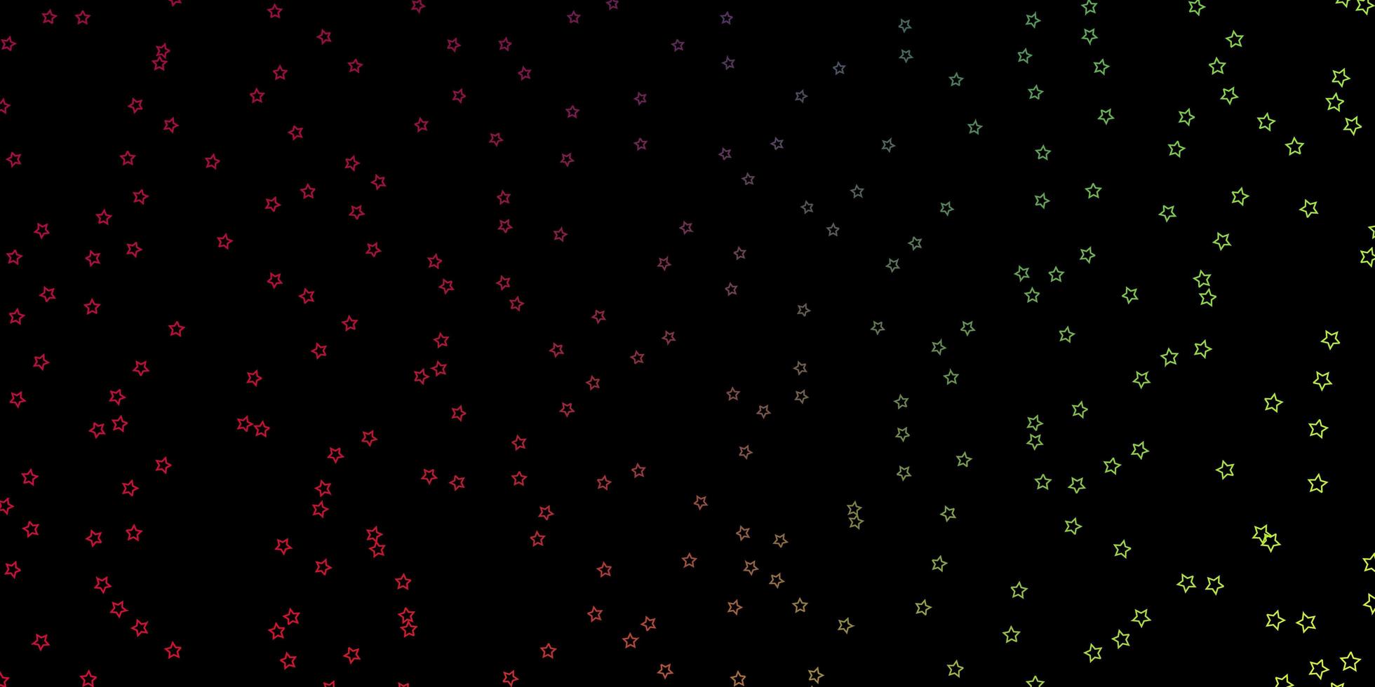 layout de vetor multicolorido escuro com estrelas brilhantes. ilustração abstrata geométrica moderna com estrelas. padrão para embrulhar presentes.