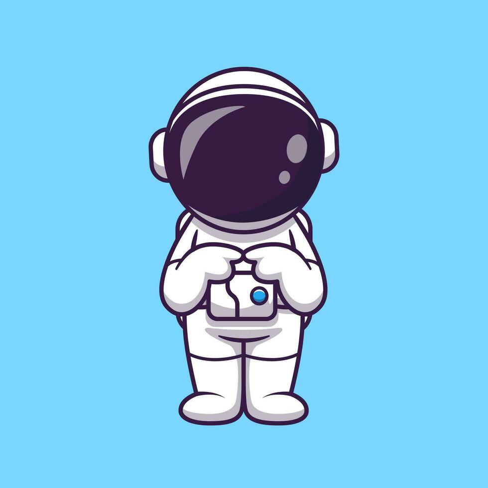 astronauta confuso desenho animado vetor ícone ilustração. Ciência tecnologia ícone conceito isolado Prêmio vetor. plano desenho animado estilo