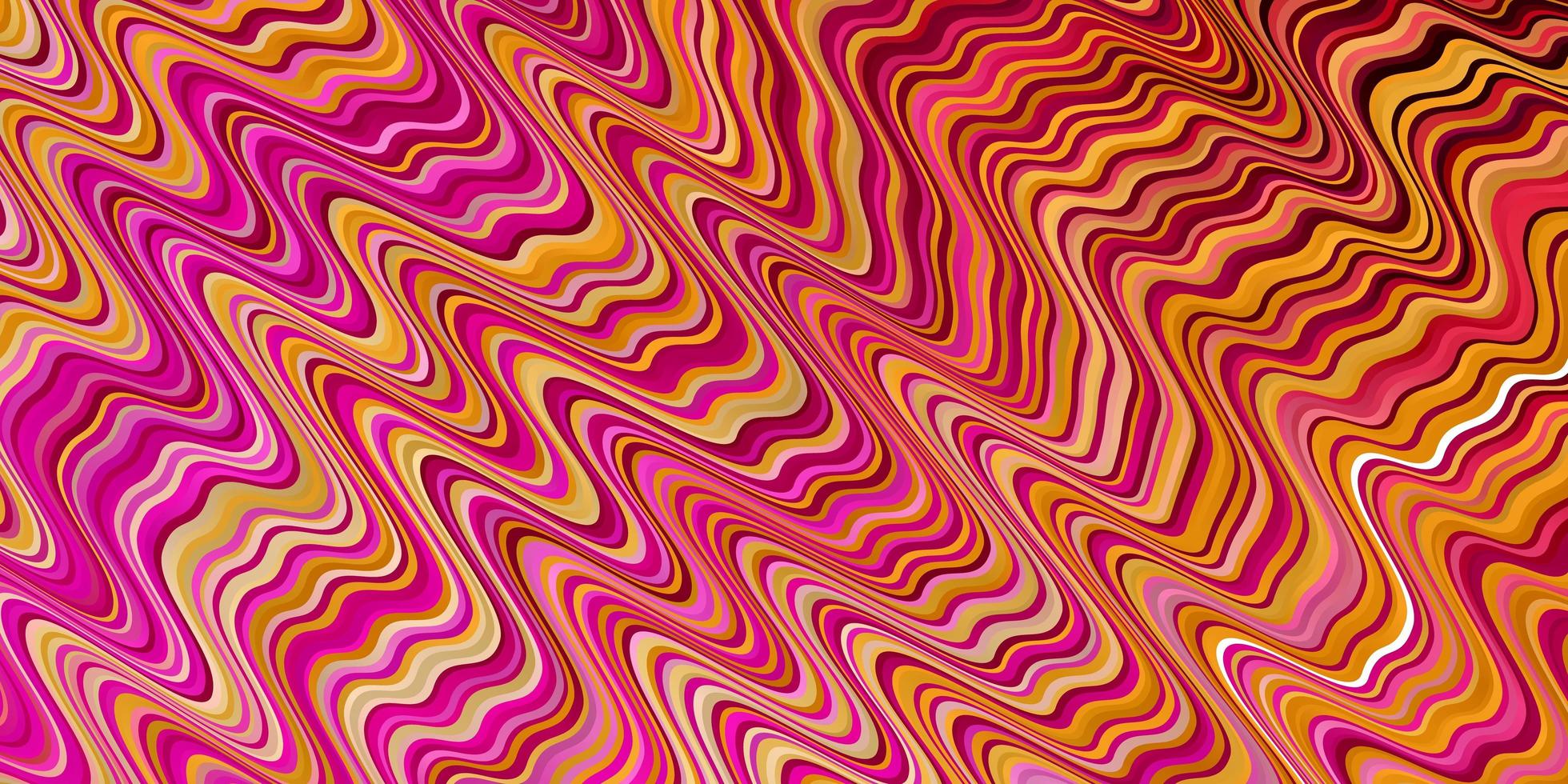 textura vector rosa claro, amarelo com arco circular. ilustração em estilo abstrato com gradiente curvado. modelo para o seu design de interface do usuário.