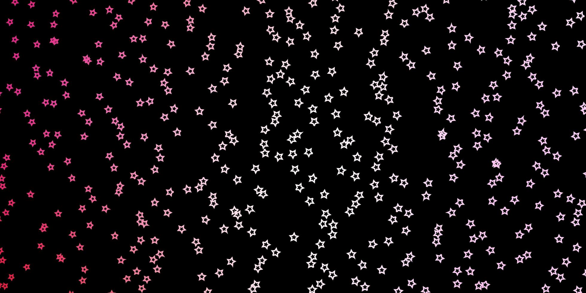 fundo vector rosa escuro com estrelas coloridas. brilhando ilustração colorida com estrelas pequenas e grandes. padrão para sites, páginas de destino.