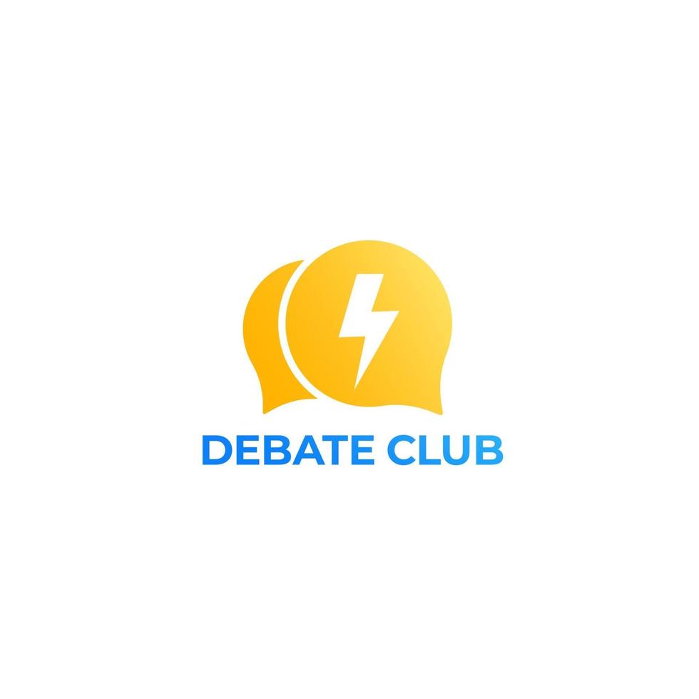 logotipo de vetor do debate club