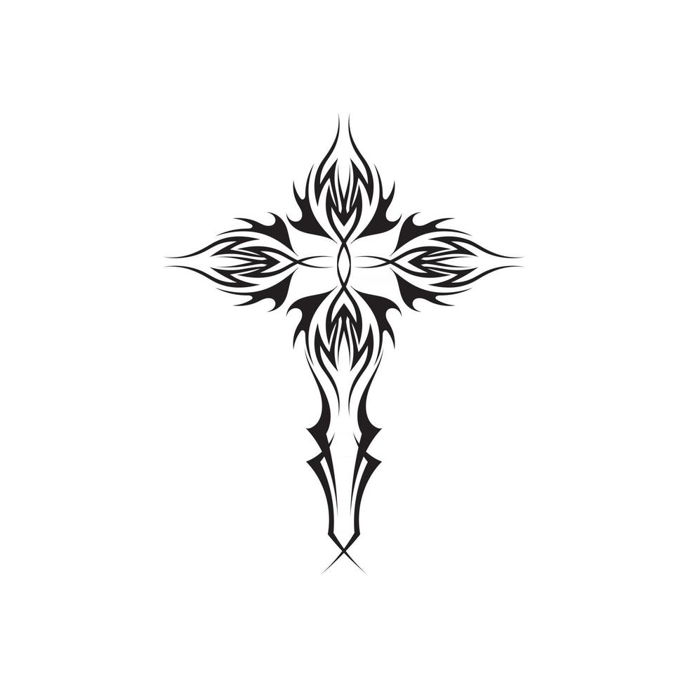 ícone de tatuagem étnica tribal ilustração vetorial logotipo vetor