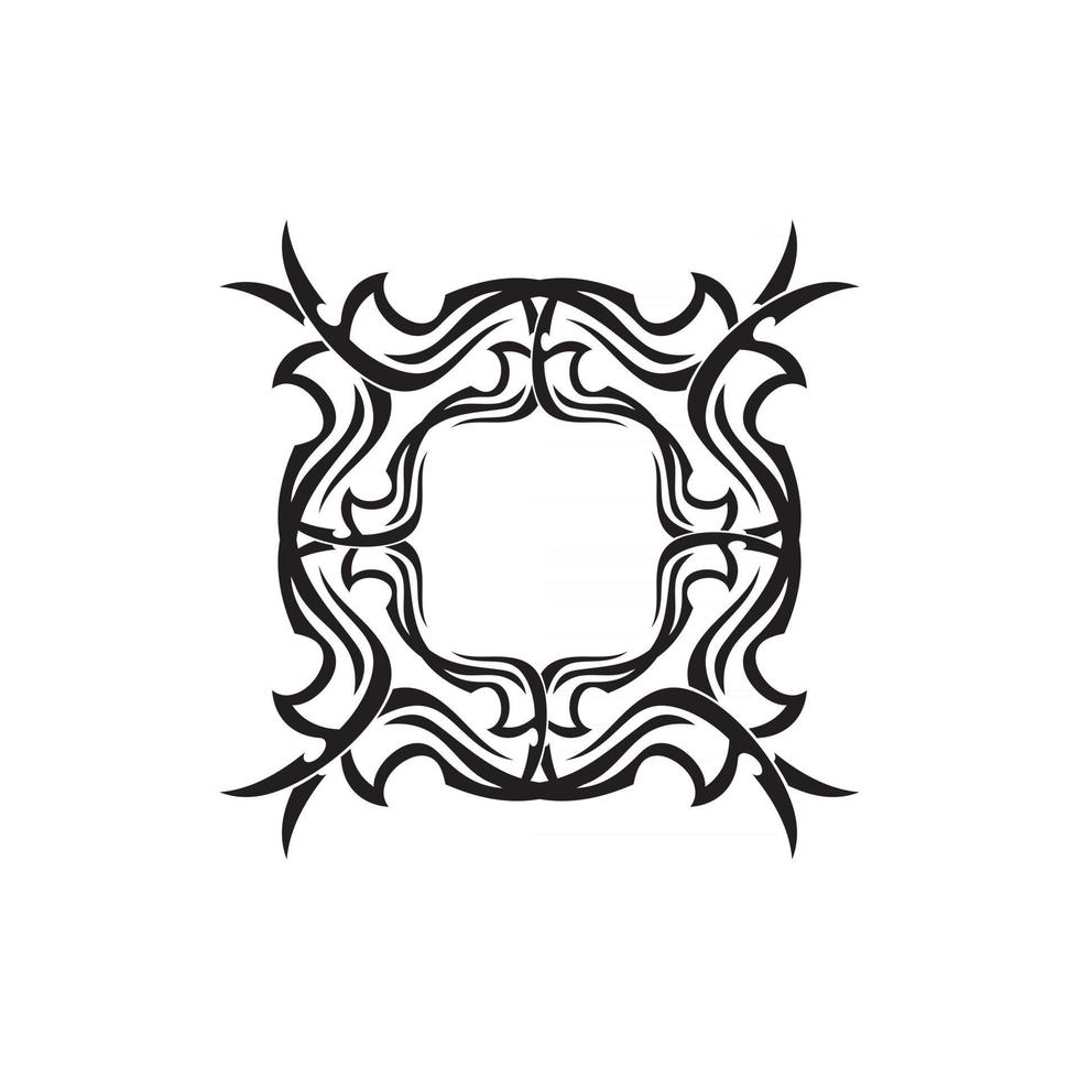 ícone de tatuagem étnica tribal ilustração vetorial logotipo vetor