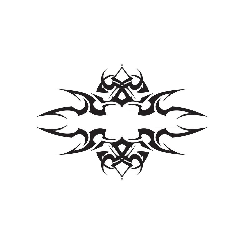 ícone de tatuagem étnica tribal ilustração vetorial logotipo vetor