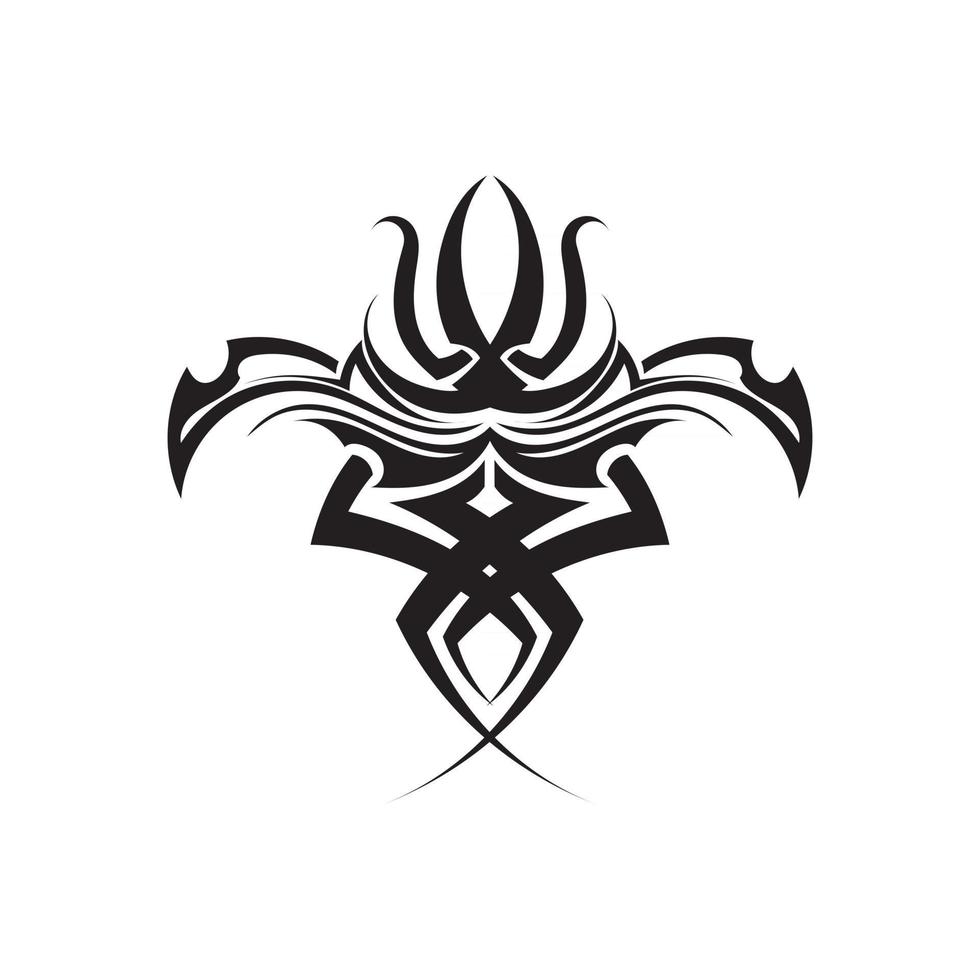 ícone de tatuagem étnica tribal ilustração vetorial logotipo vetor