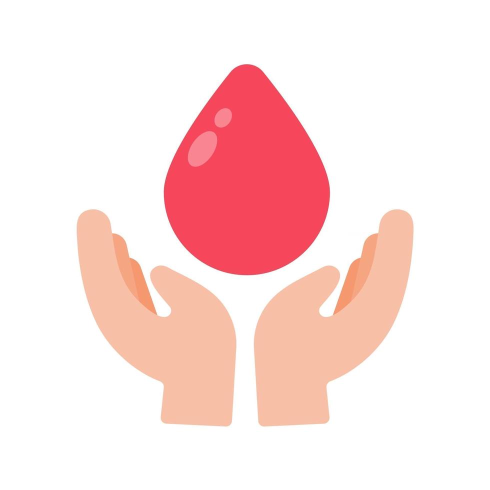 vetor de doação de sangue o conceito de sangue precisa para salvar a vida do paciente.