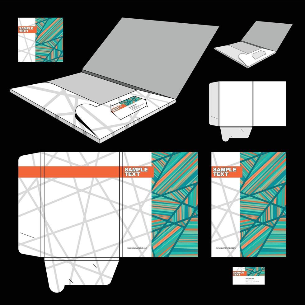 design de kit de negócios corporativos vetor