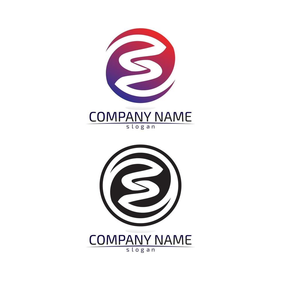 design de logotipo s de carta corporativa de negócios design de vetor
