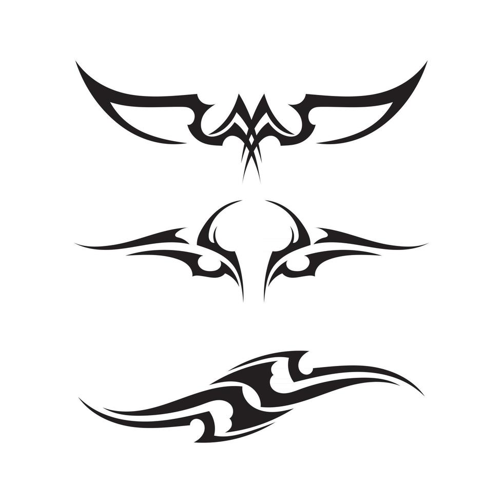 ícone de tatuagem étnica tribal ilustração vetorial logotipo vetor