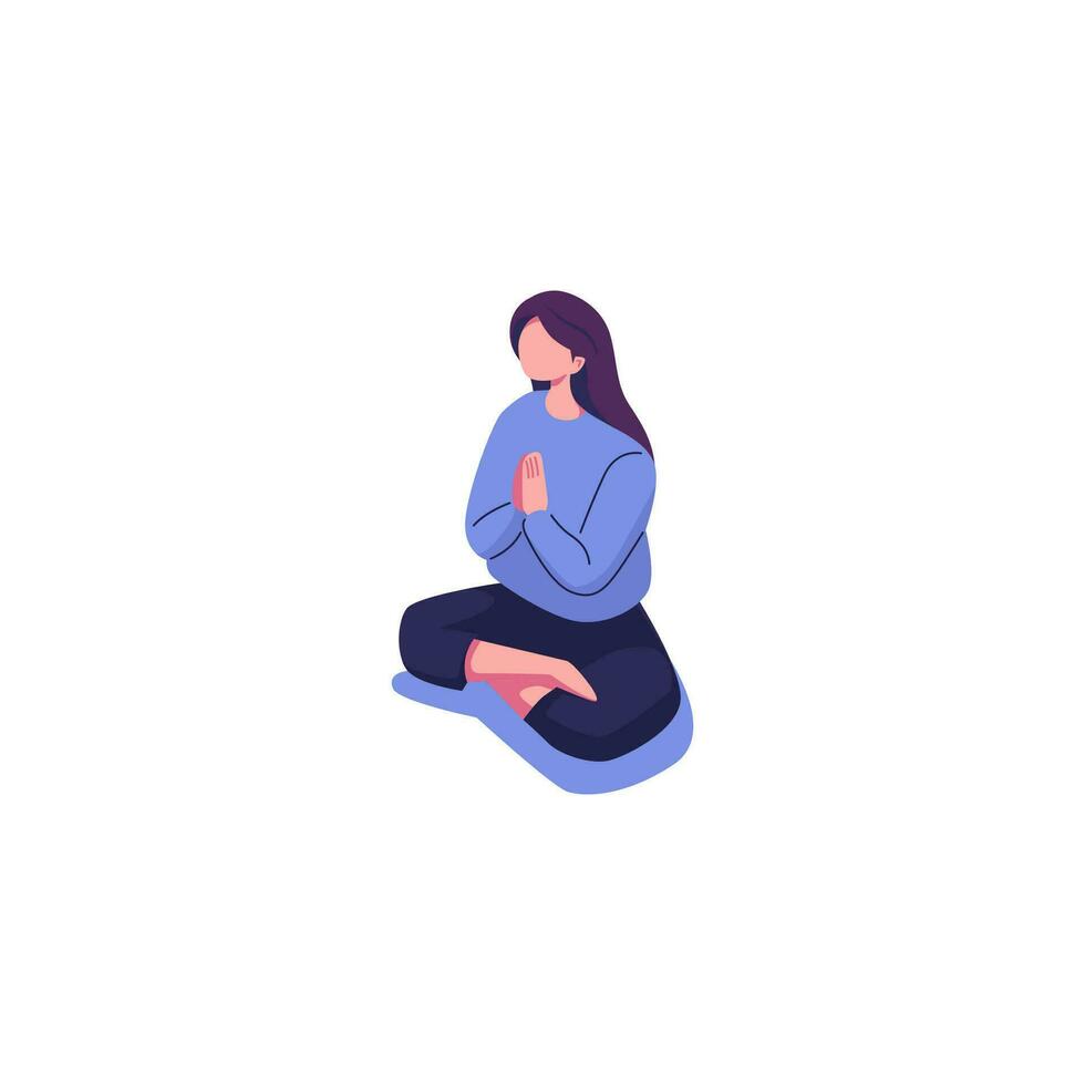 ioga saúde benefícios do a corpo, mente e emoções, uma grávida mulher com dela parceiro dentro uma ioga pose meditar. preparando pais para parto vetor