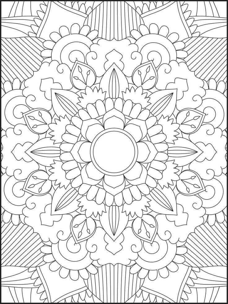 mandala. crianças coloração Páginas. mandala coloração Páginas. adultos coloração Páginas. coloração página vetor