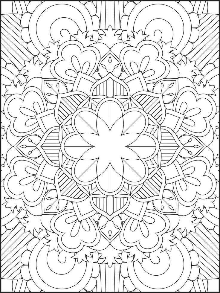 mandala. crianças coloração Páginas. mandala coloração Páginas. adultos coloração Páginas. coloração página vetor