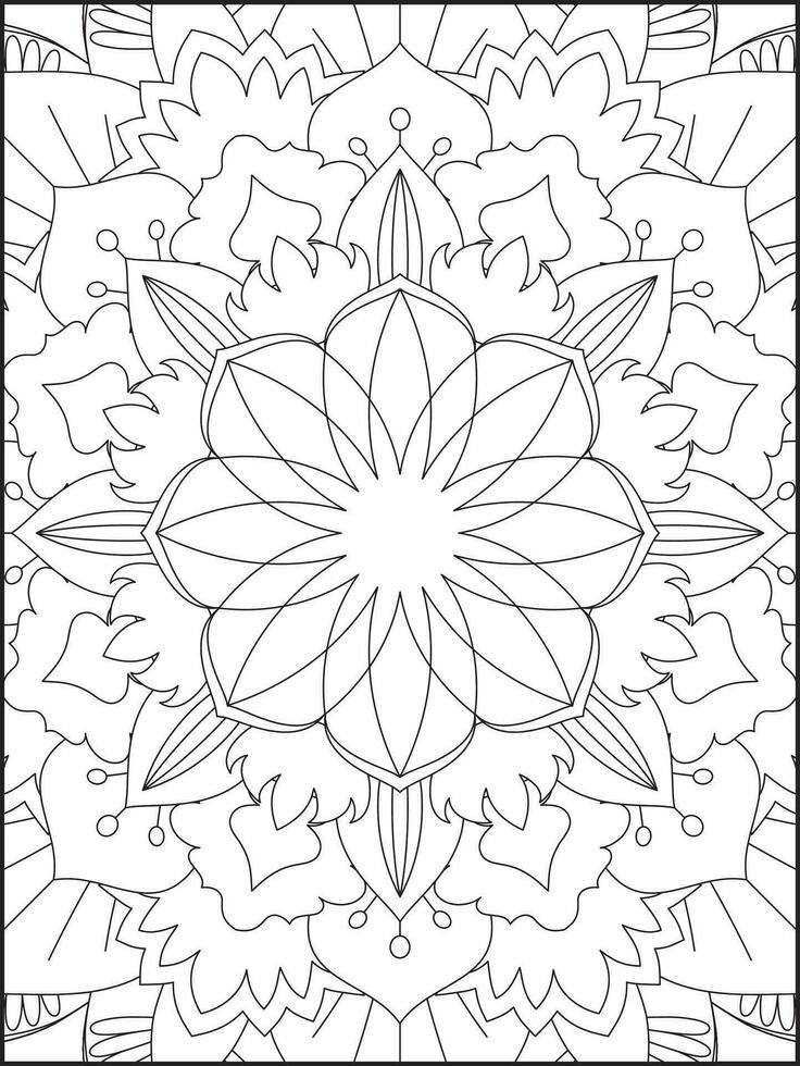 mandala. crianças coloração Páginas. mandala coloração Páginas. adultos coloração Páginas. coloração página vetor