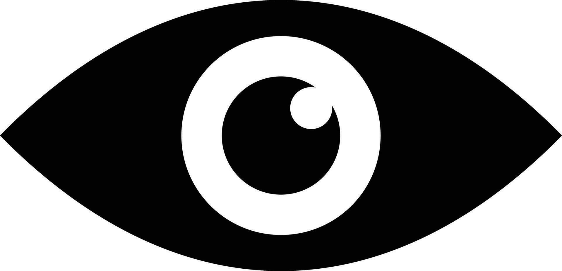 olho ícone. visão símbolo. retina Varredura olho. simples olho. vetor. vetor
