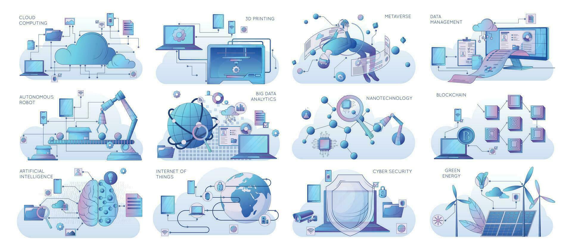 inteligente indústria conjunto vetor