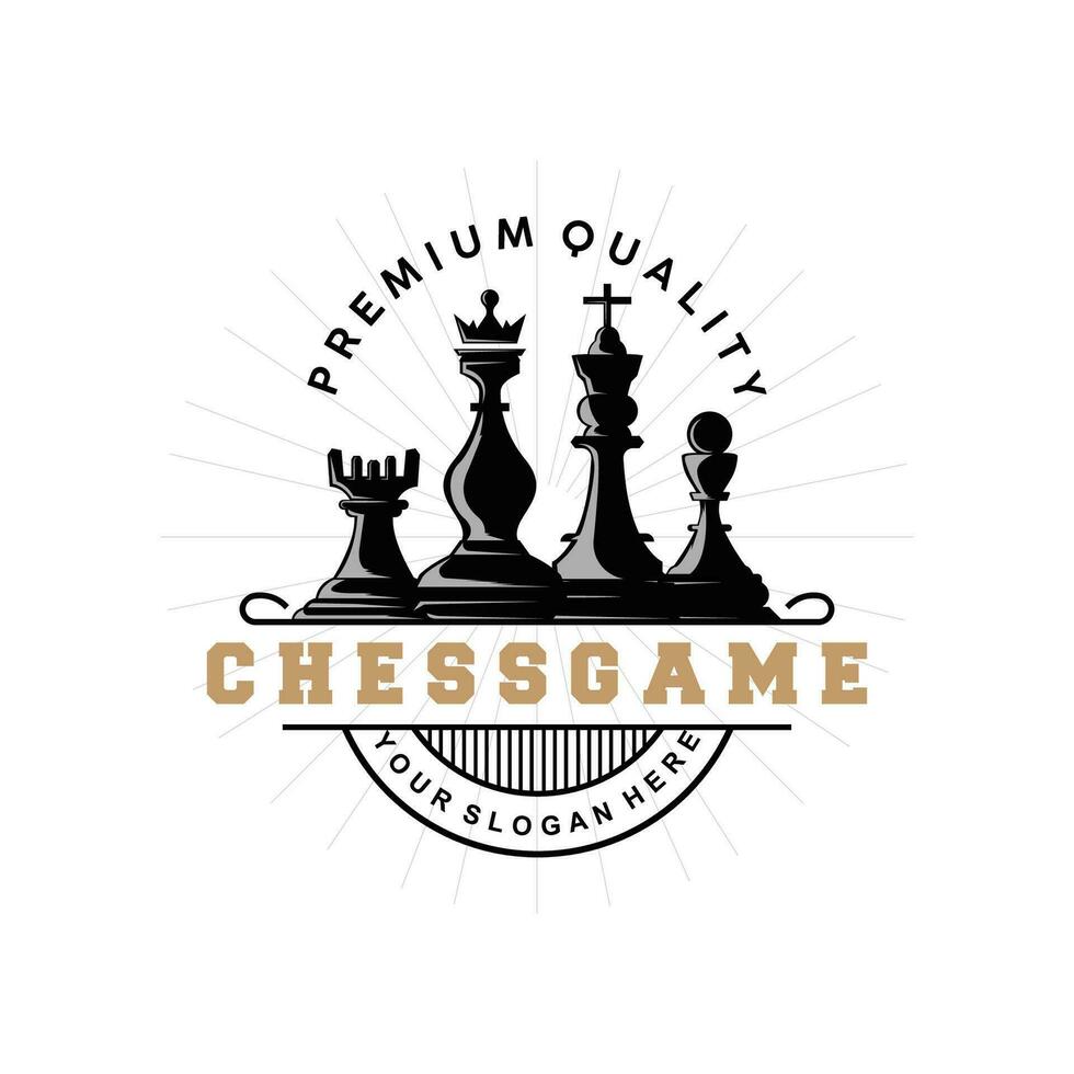 xadrez jogos logotipo simples xadrez peça Projeto minimalista silhueta ilustração vetor