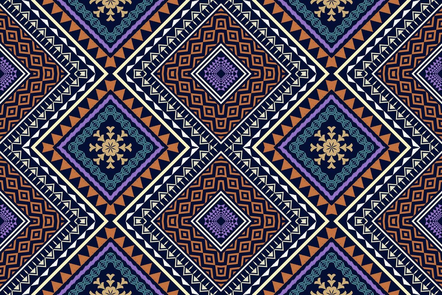 geométrica étnica oriental arte tradicional pattern.figure bordado tribal style.design para plano de fundo, papel de parede, roupas, embrulho, tecido, elemento, ilustração vetorial. vetor