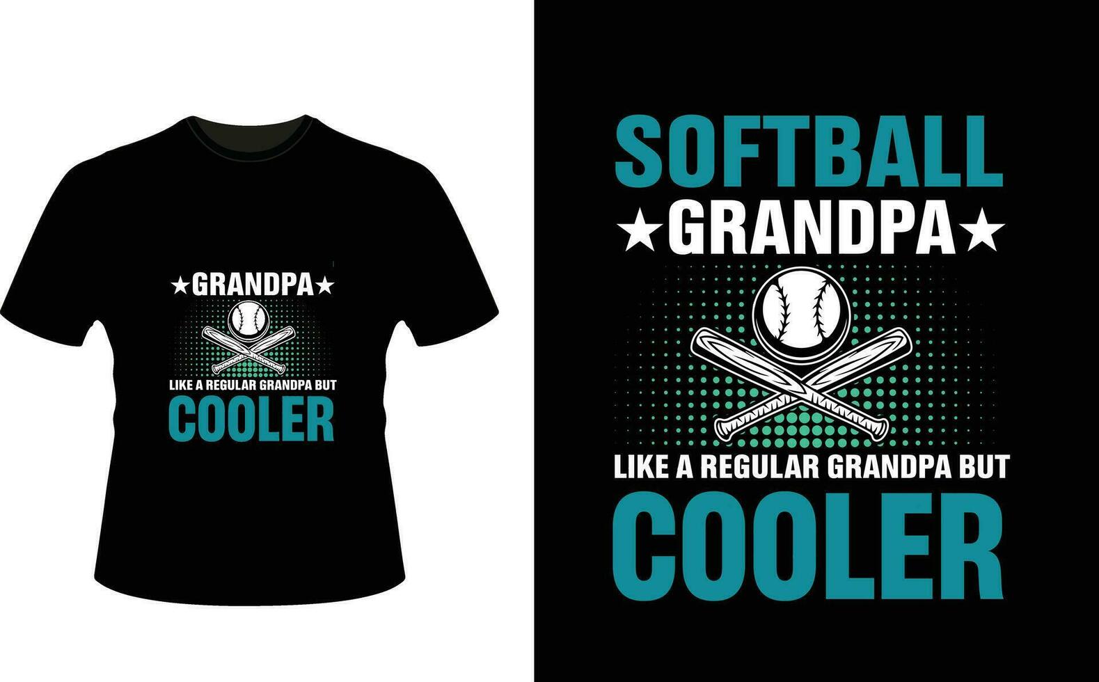 softbol Vovô gostar uma regular Vovô mas resfriador ou avô camiseta Projeto ou avô dia t camisa Projeto vetor