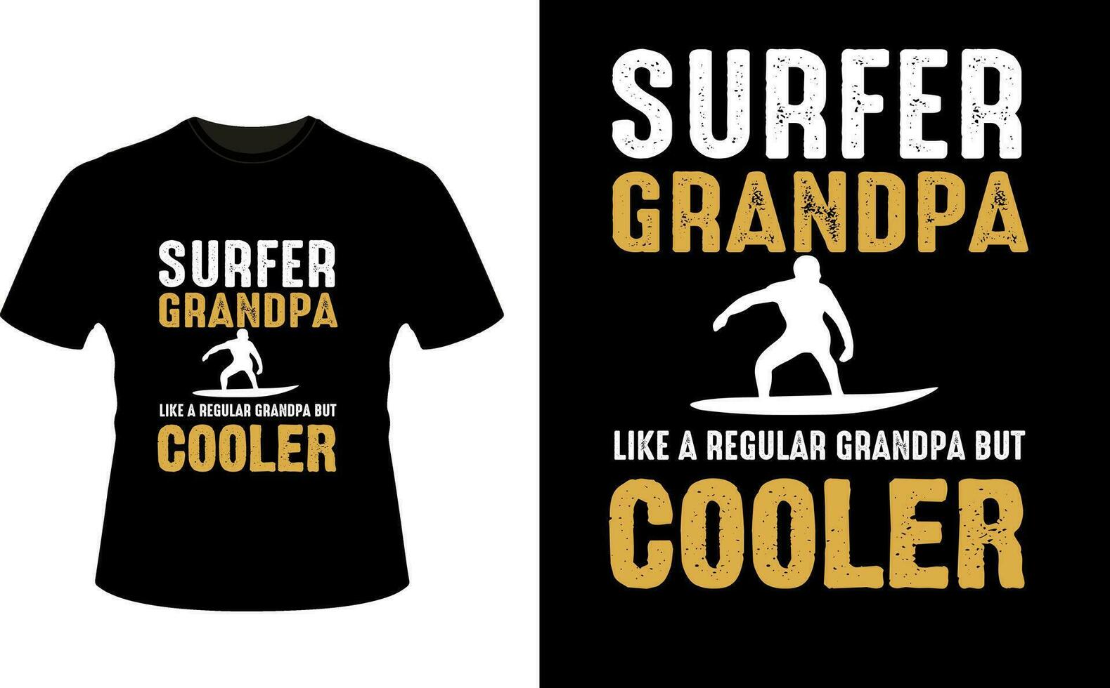 surfista Vovô gostar uma regular Vovô mas resfriador ou avô camiseta Projeto ou avô dia t camisa Projeto vetor