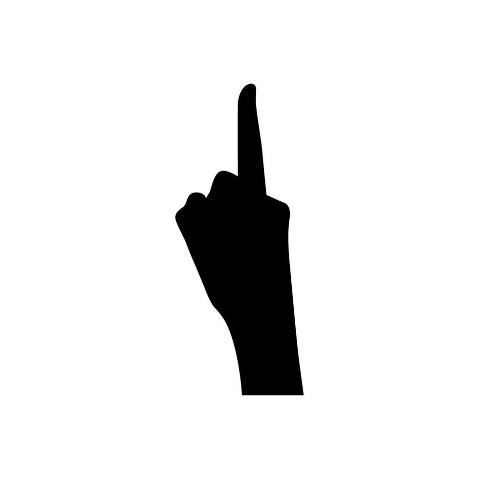 mão símbolo ícone vetor. mão ilustração placa. símbolo mostrando de a mão placa. vetor