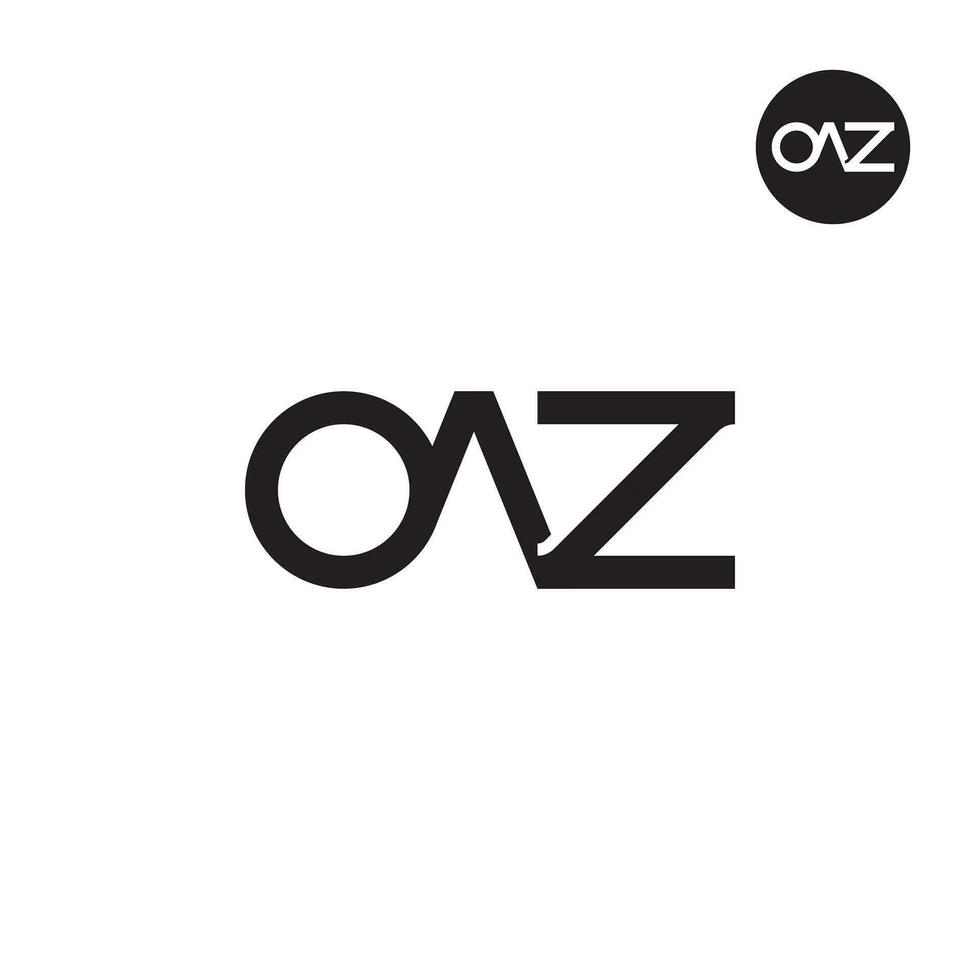 carta oaz monograma logotipo Projeto vetor