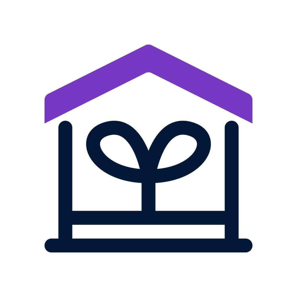 eco casa dual tom ícone. vetor ícone para seu local na rede Internet, móvel, apresentação, e logotipo Projeto.