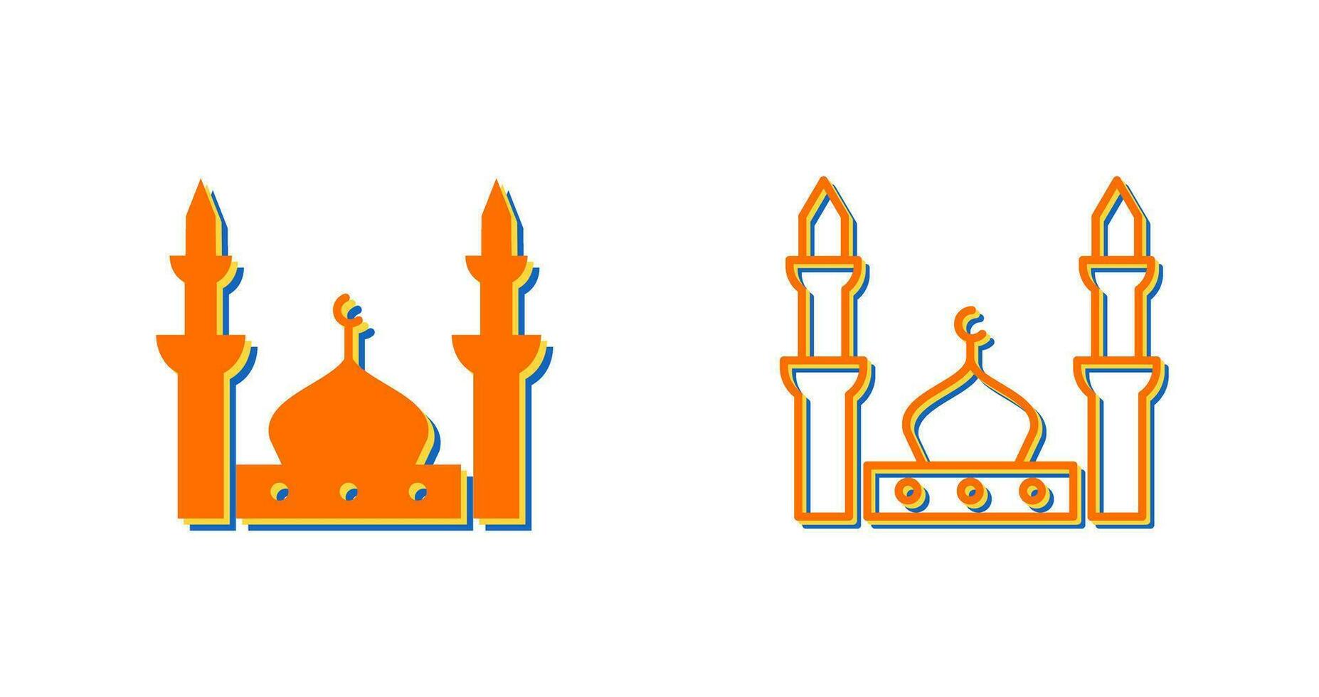 ícone do vetor da mesquita do profeta