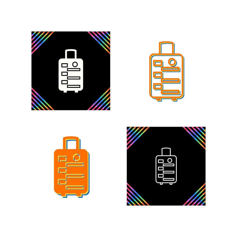 ícone de vetor de saco de bagagem