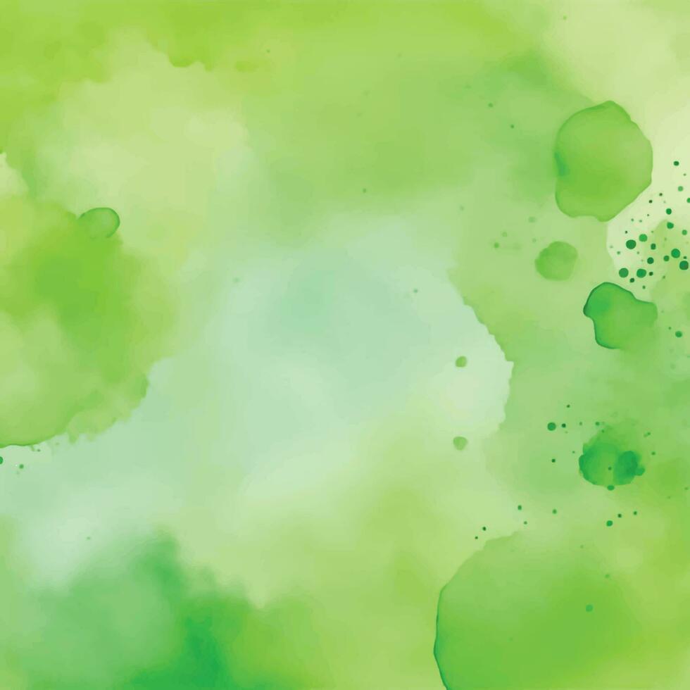 fundo verde aquarela vetor