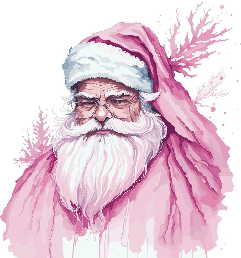 aguarela Rosa Natal clipart vetor