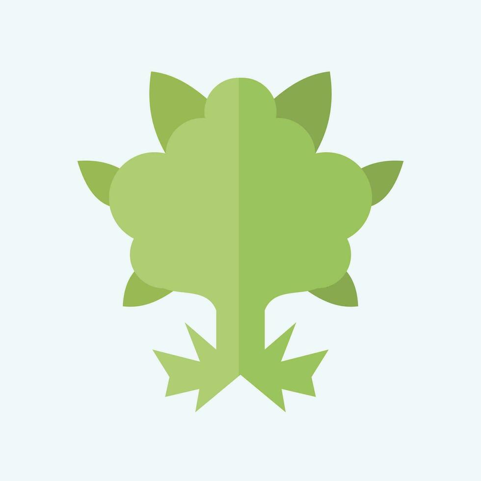 ícone flor. relacionado para cannabis símbolo. plano estilo. simples Projeto editável. simples ilustração vetor