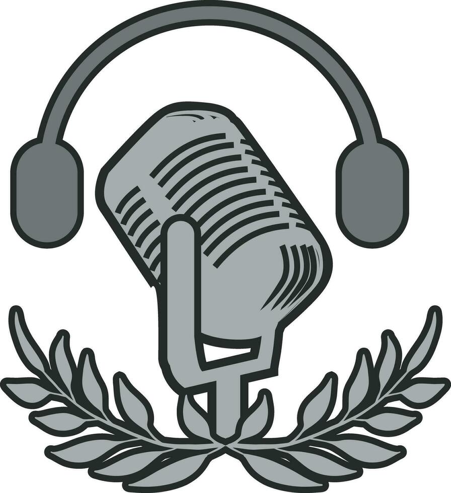 podcast logotipo ícone Projeto vetor