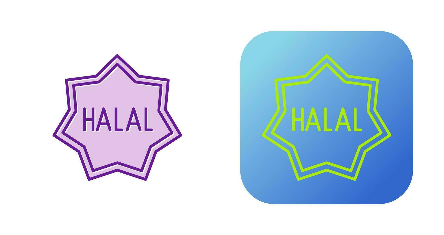 ícone de vetor halal