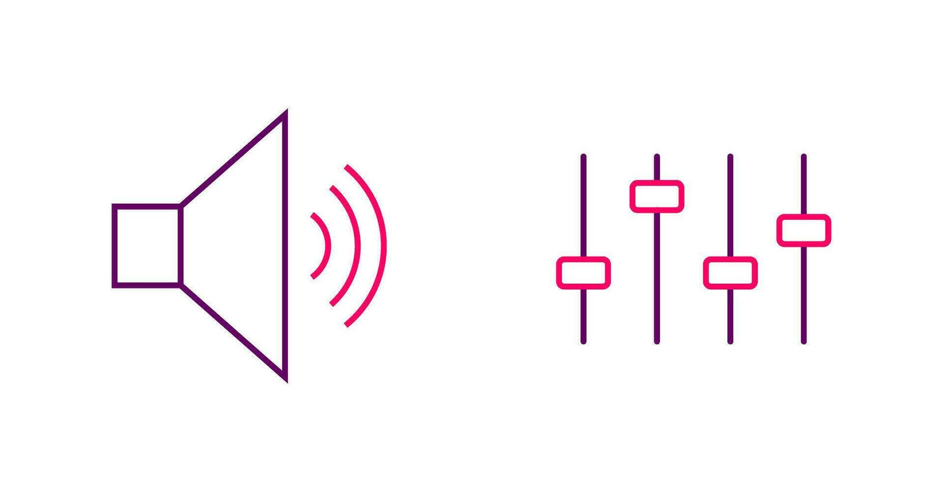 ícone de vetor de controle de volume