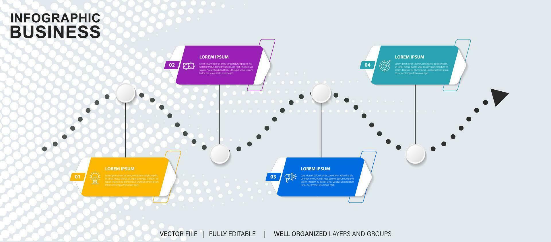 o negócio dados visualização Linha do tempo infográfico ícones projetado para abstrato fundo modelo Marco histórico elemento moderno diagrama processo tecnologia digital marketing dados apresentação gráfico vetor