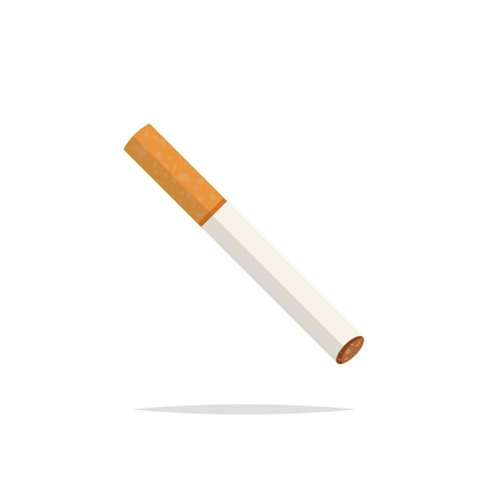 cigarro ícone dentro plano estilo. fumar vetor ilustração em isolado fundo. tabaco placa o negócio conceito.