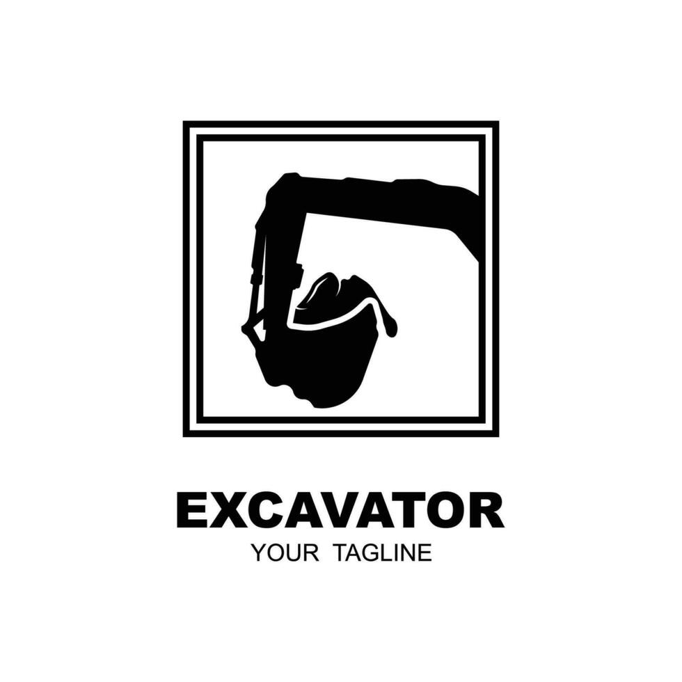 escavadora logotipo vetor ícone ilustração Projeto