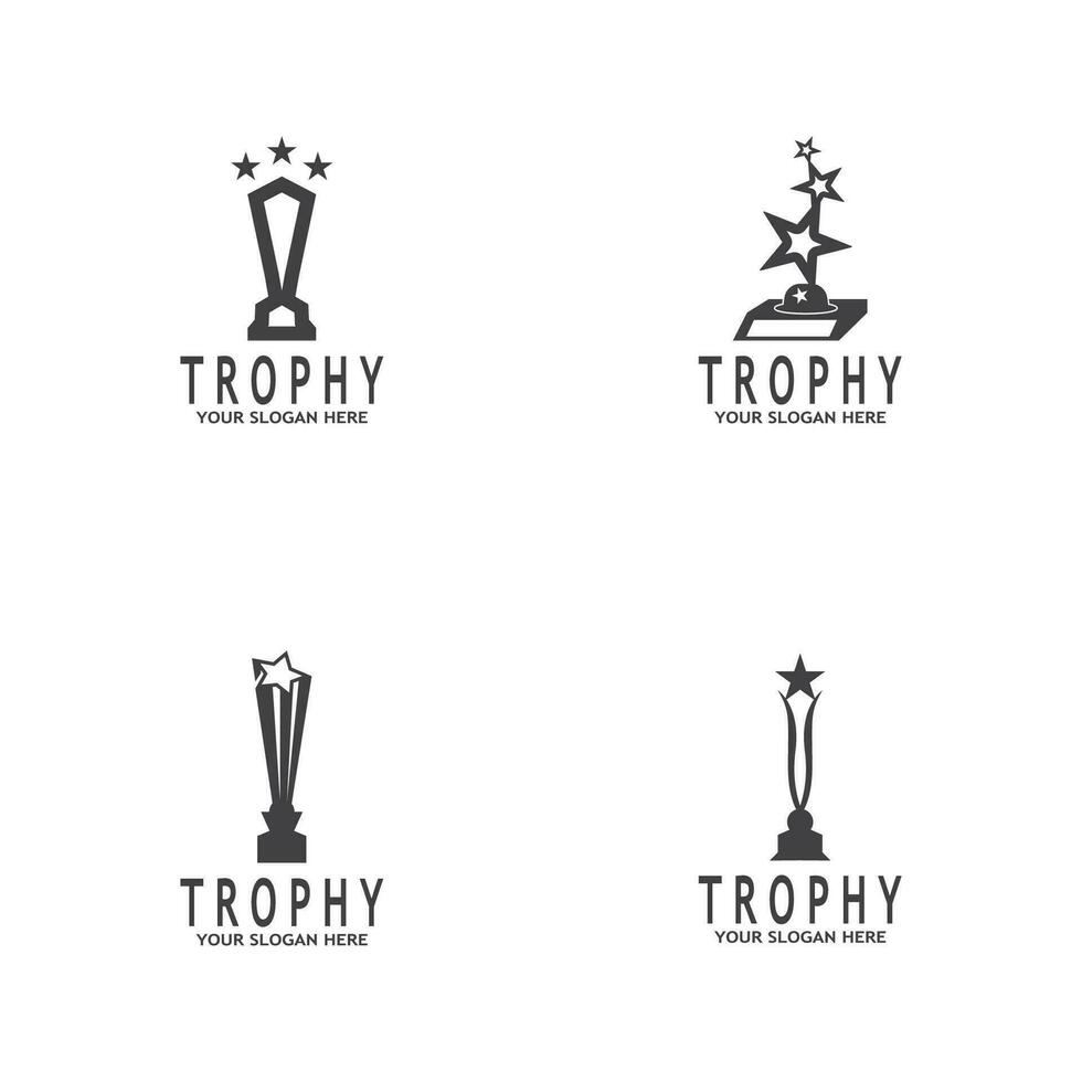 simples troféu logotipo Projeto vetor modelo