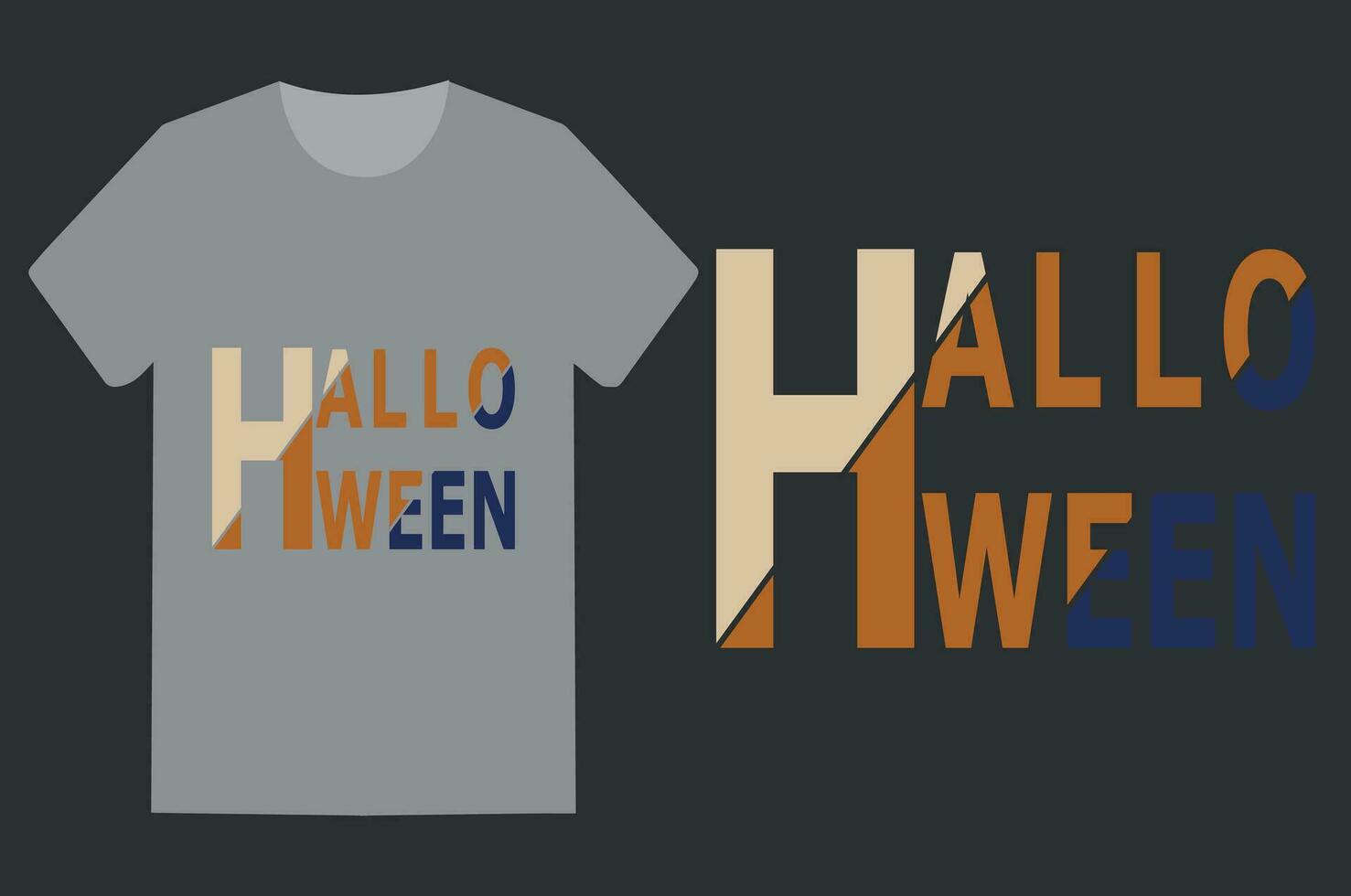 modelo de vetor de design de t-shirt de halloween.